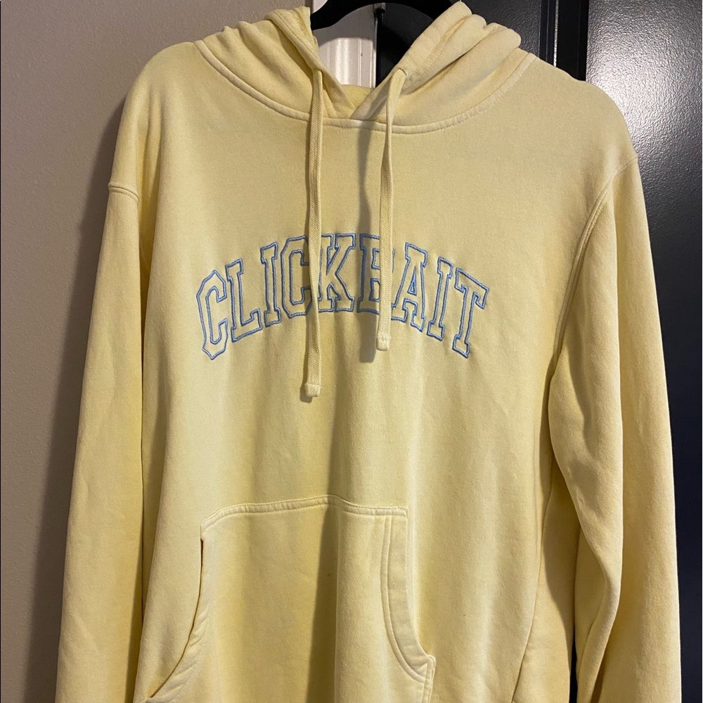 DAVID DOBRIK YELLOW SUNRISE CLICKBAIT HOODIE